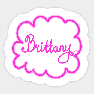 Brittany. Female name. Sticker